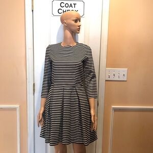 GAP Black and White Striped Dress